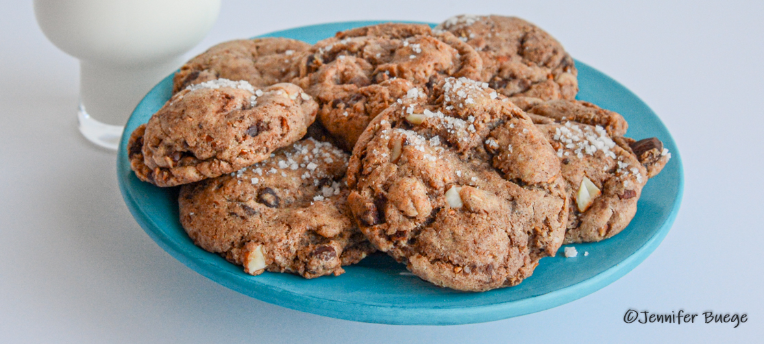 Roasted Almond and Chocolate Chunk Cookies