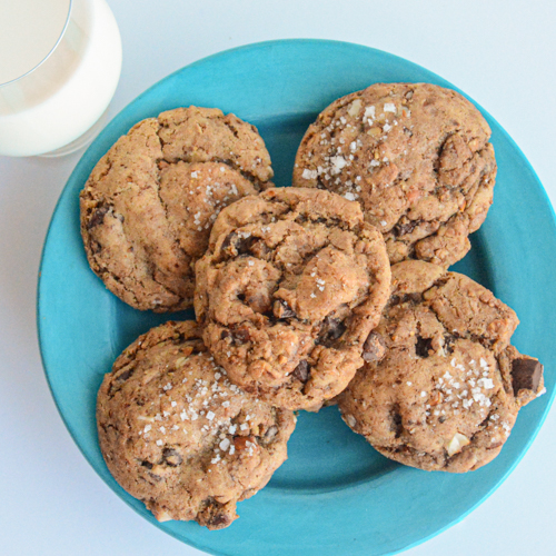 Roasted Almond and Chocolate Chunk Cookies