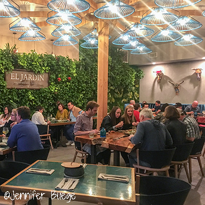 The dining room at El Jardín