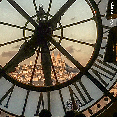 View through the clock of the Musée d'Orsay