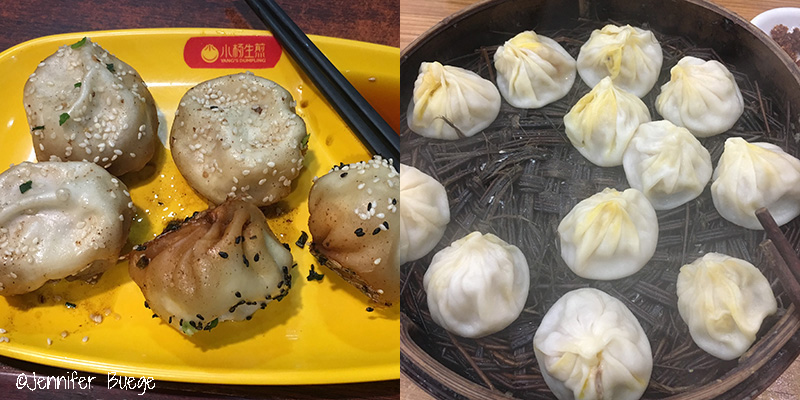 Two types of Chinese dumplings